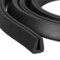 QUARKZMAN Profilé de Bord en Forme de U, Bande de Protection en Caoutchouc de 9,8 Pieds de Longueur, Adapté aux Bords de 2,5-3 mm, (9/32 L x 25/64 H) Noir