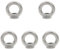 Leliafleury 5Pcs Lifting Eye Nut M10 Stainless Steel Round Shape Ring Nuts Ring Female Threaded Nuts for Lifting Accessories Eye bolt Screw