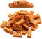 100 Pcs Modellziegel rot, Plastik Ziegelsteine für Kinder Spielzeug, DIY Dollhouse Bauen, Garten Deko, Miniaturhaus Zubehör