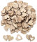 JJUNW 100 Stück Holzherzen zum Basteln, 2cm Holzherz Deko Herz Streudeko Hochzeit Tischdeko Herzen Klein Konfetti Herzen für Hochzeit Geburtstag DIY Basteln(2cm)