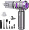 Semflagree Handheld Mini Vacuum 4 in 1 Cordless, 23000PA Powerful Strong Cyclonic Suction USB Rechargeable Portable Car Vacuum Cleaner Car Cleaner for Pet Hair, Home, Office, Kitchen(Silver Purple)