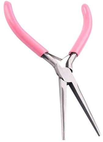 VICASKY Morsetti per unghie, strumento per modellare le unghie, unghie artificiali, per manicure professionale, per modellare le unghie, strumento per modellare le unghie, acciaio al carbonio, rosa