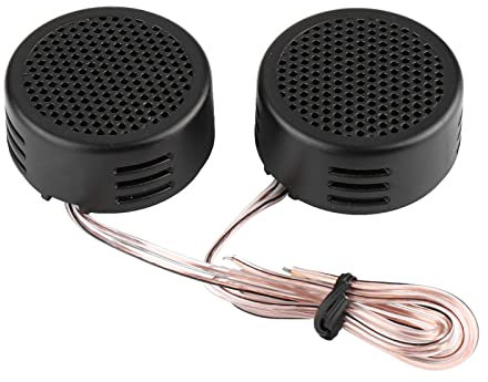 Pretfy 500W Mini -Autolautsprecher, 35 -mm -Audio -Hochtöner 98dB -Lautsprecher, Schwarzer Hochtöner für die Meisten Modelle mit Starker Soundausgabe, Easy Assembly für Besseres