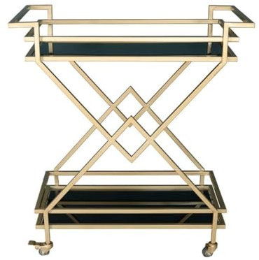 SdaryWare 3-stöckiger Barwagen aus Marmor mit Titanrahmen, rollender Weinwagen für Küche und Hotel, mobiler Servicewagen mit Flaschenregal, Silber