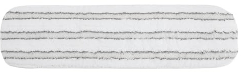 Quick Shine Clean + Polish Pad | Dual-Strip White & Gray Microfiber Pad Ideal for Cleaning & Polishing | Reusable, Washable & Safe for All Hard Surface Floors