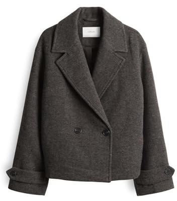 OPUS Damen Jacke | HALLYN Regular Cabanjacke aus feinem Wollmix Dark Grape, 38