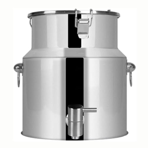 Jarra Con Grifo Lechera De Acero Inoxidable Con Tapa Cubo Para Transportar Leche, Para Almacenar Líquidos y Sólidos,Capacity-9L