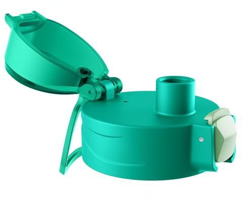 Opard Ersatzdeckel mit Klappverschluss, Auslaufsicherer Verschlussdeckel für Opard Zip Weithals-Wasserflaschen 600/900/1000ml – BPA-freies PP-Kunststoff, Langlebiger Wiederverwendbarer Flaschenzubehör
