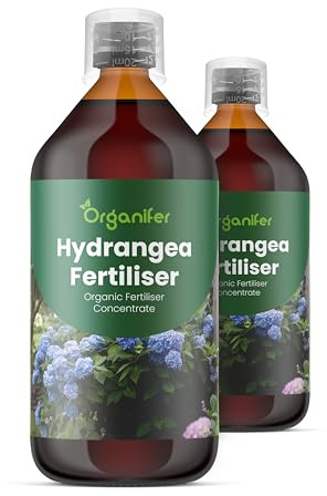 Organifer Hortensien Flüssigdünger, 2L, Organisch, für Gesunde Blätter und Üppige Blüten