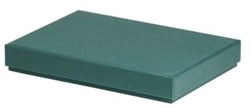Rössler Geschenkbox mit Deckel für DIN A5 | Maße: 155x215x30mm | Farbe: Grün Opal | Geschenkkarton Geburtstag