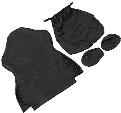 BONKZEBU Gaming Chair Covers Stretchable PU Leather for Home and Office Use Comfortable Protection 1 Set (Black)