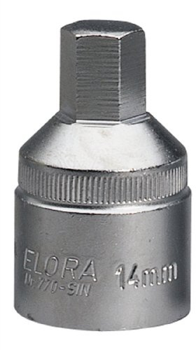Draper 15551 Elora Hexagon Screwdriver Socket, 14mm Ø, 3/4 Square Drive