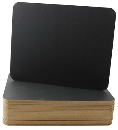 Flipside Products 9.5 x 12 Black Chalkboards, Classroom Set, Student Drawing, Small School Chalkboard, Menu Board, Pack of 24