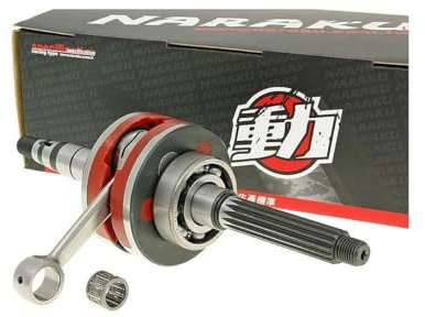 NARAKU Kurbelwelle RACING HPC kompatibel für KEEWAY RY8 50 racing, ATU, Explorer Race GT B92, TAURIS Samba 2-Takter JL50QT-51, AGM Motors Firejet 50 One, Spin GE 50 B05, RY6 50, CPI Aragon 50 JR45