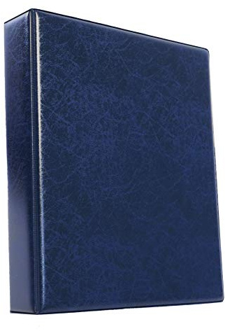 Luxury A4 Postcard & Photograph Binder/Album (Blue)