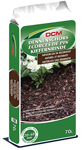 70 Ltr. CUXIN DCM Kieferrinde 20-40 mm Zierrinde harte Rinde Mulch Mulchen Schredder für ca. 3,5 m²