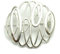 Sterling silber brosche ellipsen massiv 925 Empress
