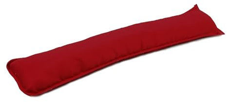 Egypto 92cm Long Draught Excluder for Doors & Windows - Energy Saving Under Door Barrier - Noise, Dust & Insect Blocker - Wind Stopper Cushion (Pack of 2, Red)