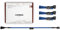 Noctua NA-SEC1 chromax.blue, 3-Pin/4-Pin Extension Cables (30cm, Blue)