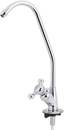 Jacar - Robinet à osmose inverse 1/4 pour système à 5 étages | Robinet à osmose pour évier composite en acier inoxydable - Cartouche en céramique | Raccord rapide pour tube de 6 mm.