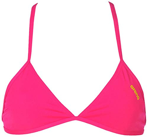 Arena Women's Rulebreaker Triangle Feel Bikini Top, Fresia Rose, XX-Small