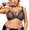 Gorsenia Damen Soft BH Softschale Bügel Große Größen K496 Paradise, Schwarz,95F
