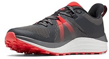 Columbia Escape Pursuit Trail Running Schuhe für Herren, Schwarz (Black x Bright Red), 43 EU