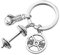 Boxing Barbell Dumbell Weights Keychain Boxer Bodybuilding Weightlifter Workout Tyson Keyring