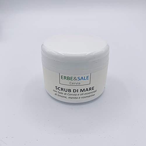 Erbe&Salz Hirsch Scrub von Meer mit Hirschsalz und ätherischen Ölen aus Zitrone, Minze und Rosmarin, 300 g