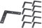 KAIISSA Flat L Corner Bracket, 10 Pcs 80x80 mm Metal Right Angle Corner Brace Repair Plate, Furniture Fastener Joint Corner Connector for Wood Shelf Cabinet Table Chair (L Shape)