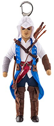 FragStore Assassins Creed Keychain - Ratonhnhake Ton Plush Action Figure 21cm- Assassin Creed III Game Merchandise Collectibles Origins Figures Statue - Merch Assessories Toy from Multicolor Polyester