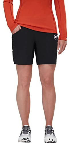 Mammut Aenergy Light SO Shorts Women | Kurze Wanderhose für Damen, Outdoor Trekkinghose, Leichte Hose für Sport, Wandershorts für Sommer, Funktionshose mit Taschen, Atmungsaktiv | Schwarz, 38