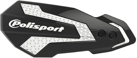 POLISPORT 8308200001 - Handprotektoren MX FLOW 1 MX-Style Befestigungspunkt aus Kunststoff inklusive Montagesatz kompatibel mit Motorrädern BETA RR in Farbe schwarz/weiß