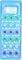 Bestway - Luftmatratze mit Fenster Fashion Lounge - Blau - 188 x 71 cm