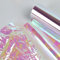 THATSRAD 20 Blätter Holografische Folie Zellophanfolie Regenbogen Klares Cellophan 52 x 60cm Schillerndes Filmpapier Kristall Papier Transparentpapier für Blumenstrauß Süßigkeitenpaket 1.5 dmm