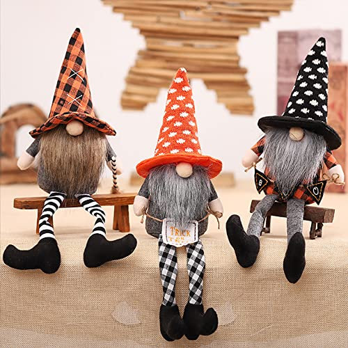 BEMAXYE Valentinstag-Wichtelpuppe – Zwergkobold, Plüschdekorationen für Zuhause, Tisch, Ornamente, Paare, Geschenk, 2 Stück (D-Halloween-Zwerg 2 Stück)