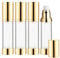BOSMIOW 4Pcs 50ml/1.7oz Long Airless Lotion PumpRefillable Vacuum Bottles Travel Size Makeup Foundations Dispensers,Face Cream Containers with Golden Aluminized Pump Head