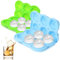 Ice Cube Molds Trays KANGRUI 2pack 6 Cavity Silicone Rose Ice Ball Maker Easy Release Large Ice Cube Form for Chilled Cocktails, Whiskey Bourbon & Homemade Juice (Blue Green)