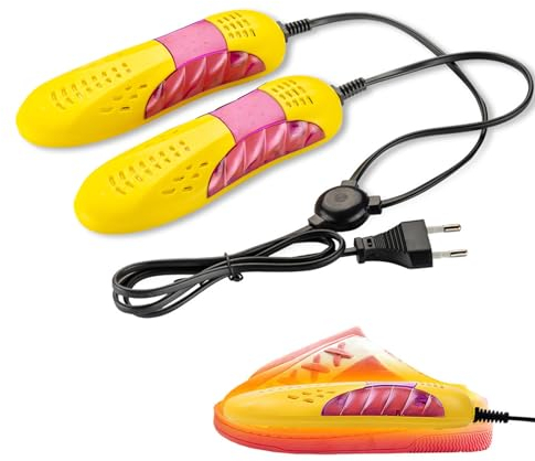 Asciuga-Scarpe,Asciugabianchi,Scarpe Essiccatore,Asciugatrice elettrica Scarpe,Scarpe Warmers,Asciugatrice portatile - per asciugare ed eliminare gli odori,Giallo