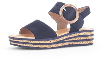Gabor -Sandale Compensé pour Femme comfort, confortable en Cuir velours, modèle 44.550/16T5.5