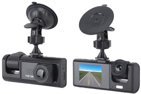 Dual Dash Cam Front and Rear Camera, 1080P HD Car Camera Driving Recorder with 3IN Screen Parking Monitor Loop Recording G-Sensor Night Vision Dashboard Camera