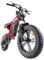 Fat Tire Electric Bike for Adults,15AH Removable Battery 80KM Range PAS Mode,Hidoes B6 Adult Electric Bicycle Up to 25Km/h,Dual shock absorption,20 x4.0 All-Terrain Tires,Shi-mano 7-Speed.