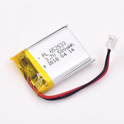 3.7V 500mAh 652533 Lipo Battery Rechargeable Lithium Polymer Ion Battery Pack With JST Connector