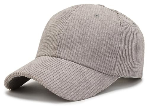 thematys Baseballcap Cord - Hochwertige Denim Schirmmütze, Verstellbar Herren und Damen, Perfekt für Sonnenschutz im Sommer und Wärme im Winter (DE/NL/SE/PL, Alphanumerisch, Einheitsgröße, Style002)
