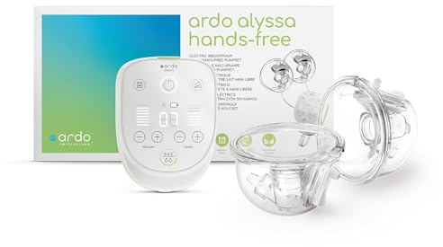 Ardo ALYSSA HANDS-FREE elektrische Doppelmilchpumpe - freihändig, mit App-Steuerung & Power Pumping - Schweizer Qualitätsversprechen - sanft, sicher & leise - elektrische handsfree Brustpumpe