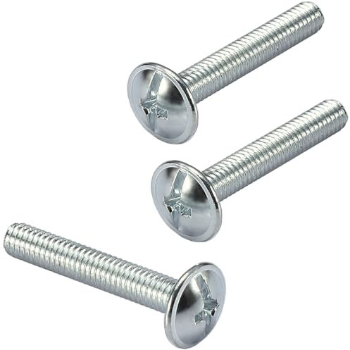 AMLOOPH M4 Door Knobs Cabinet Handles Screws, 12 Pack Kitchen Cabinet Door Handle Screws 25mm, M4 Bolts for Wardrobe Drawer Cupboard Handles, 25mm Fasteners for Cabinet & Cupboard Knobs