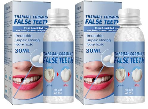 2 Pcs Pansement Dentaire Fausse Dent Provisoire Resine Dentaire Dent Provisoire Pansement Dentaire Trou Kit Dentaire Pansement Dentaire Fausse Dent Provisoire Resine Dentaire Dent Provisoire