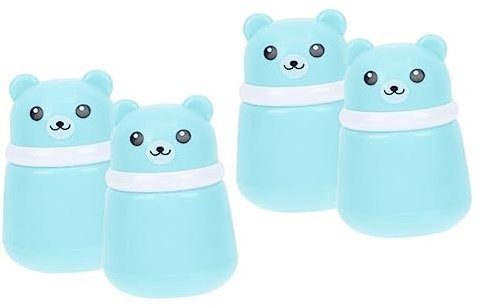 HAPINARY 4stücke Babypuder Puffbox Mit Schutzhülle Tragbarer Make-up Puff Behälter Für Körperpuder Und Babypuder Für Reisen Und Täglichen Gebrauch