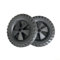 Yuanpgky Roues de compresseur d'air, roues mobiles de 17,8 cm, roues de rechange antidérapantes pour compresseur d'air absorbant les chocs