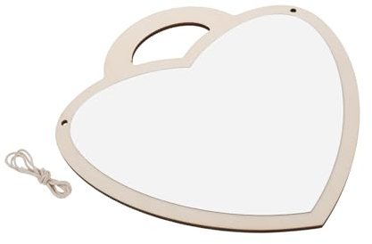 Zerodeko Herzspiegel Aus Zur Wandmontage Spiegel Für Kinderzimmer Und Schlafzimmer Dekorativer Wandspiegel Mit Herzschlossform Für Schminkspiegel